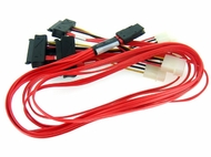 Кабель LSI 07-00021-01 Molex MiniSAS SFF-8087 to(4)SFF-8482 SAS Cable 1M [74562-7500]