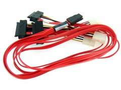 Кабель LSI 07-00021-01 Molex MiniSAS SFF-8087 to(4)SFF-8482 SAS Cable 1M [74562-7500]