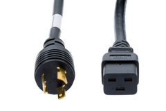 Кабель Cisco Power Cord, 250VAC 20A, Right Angle C19, NEMA L6-20 Plug, US [CAB-1900W-US2]