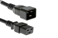 Кабель Cisco Cabinet Jumper Power Cord, 250 VAC 16A, C20-C19 Connectors [CAB-C19-CBN]