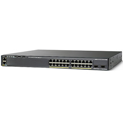 Коммутатор Cisco Catalyst 2960-X 24 GigE PoE 370W, 2 x 10G SFP+, LAN Base [WS-C2960X-24PD-L]