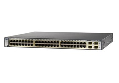 Коммутатор CISCO CATALYST 3750 48 10/100/1000T 4 SFP IPS IMAGE [WS-C3750G-48TS-E]